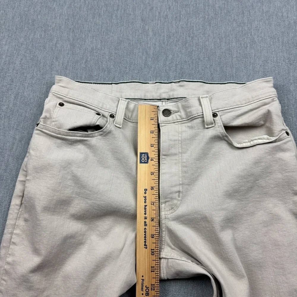 LL Bean Pants Mens 35x29‎ Beige Standard Fit Straight Leg Beanflex Classic Khaki